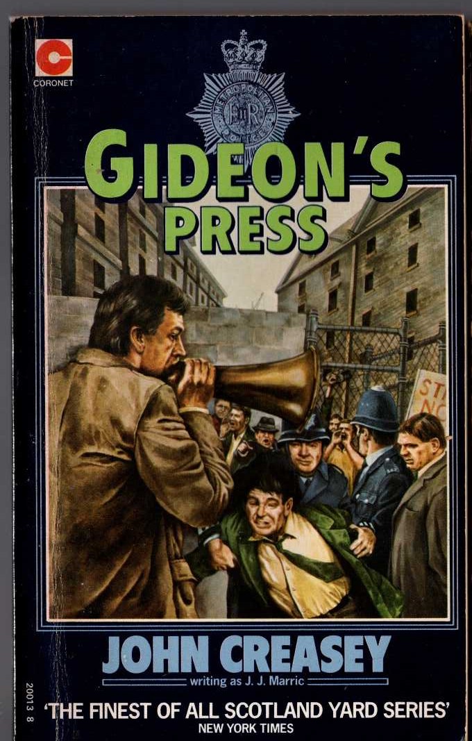 J.J. Marric  GIDEON'S PRESS front book cover image
