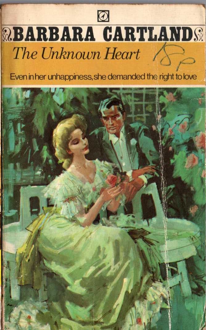 Barbara Cartland  THE UNKNOWN HEART front book cover image