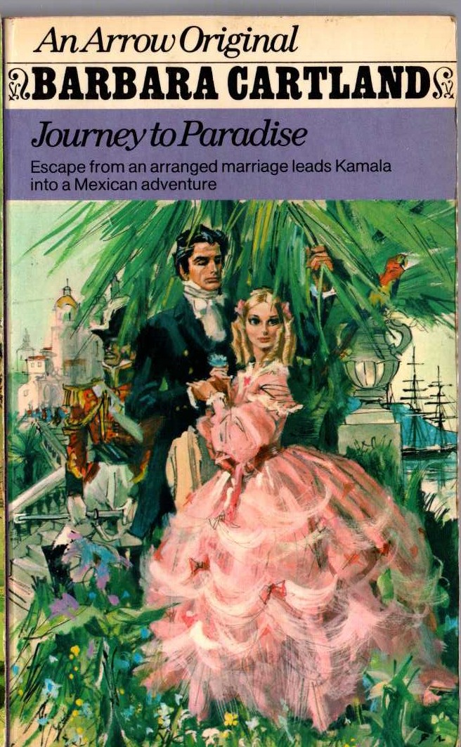 Barbara Cartland  JOURNEY TO PARADISE front book cover image