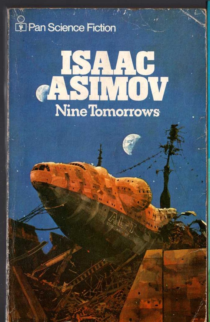 Isaac Asimov  NINE TOMORROWS front book cover image