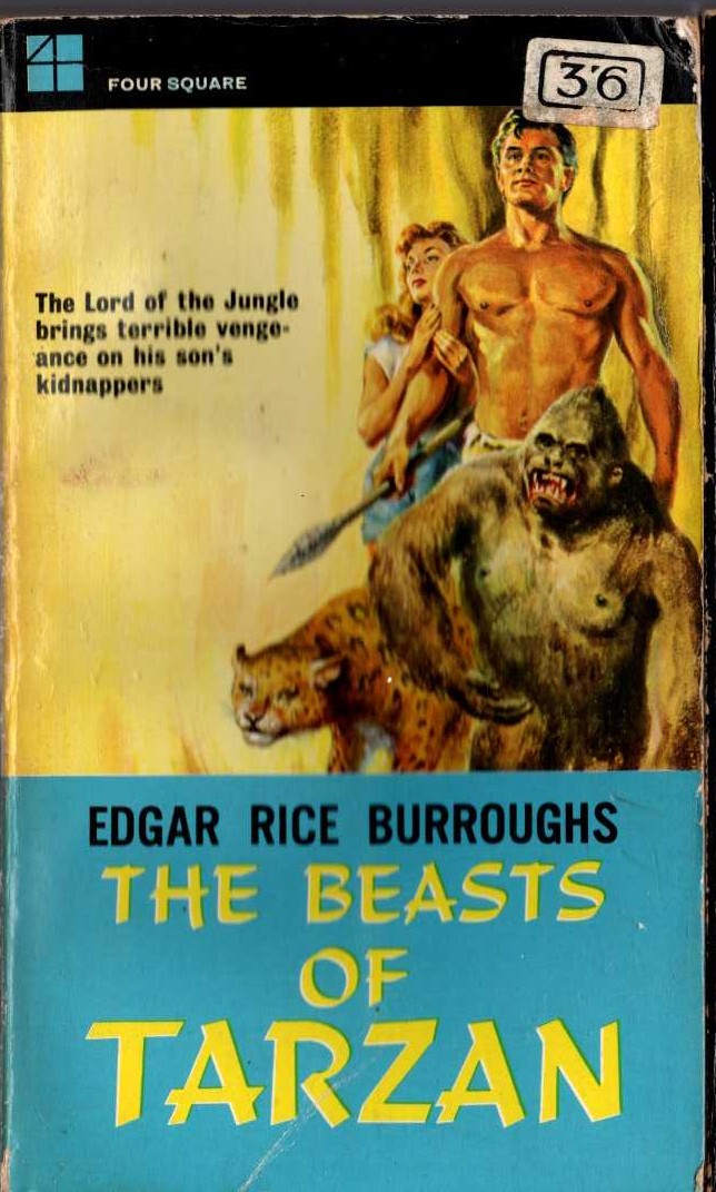 Edgar Rice Burroughs  THE BEASTS OF TARZAN front book cover image