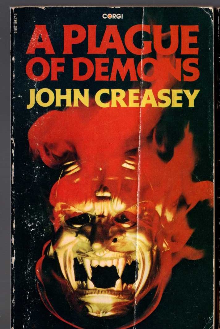 John Creasey  A PLAGUE OF DEMONS (written as Gordon Ashe) front book cover image