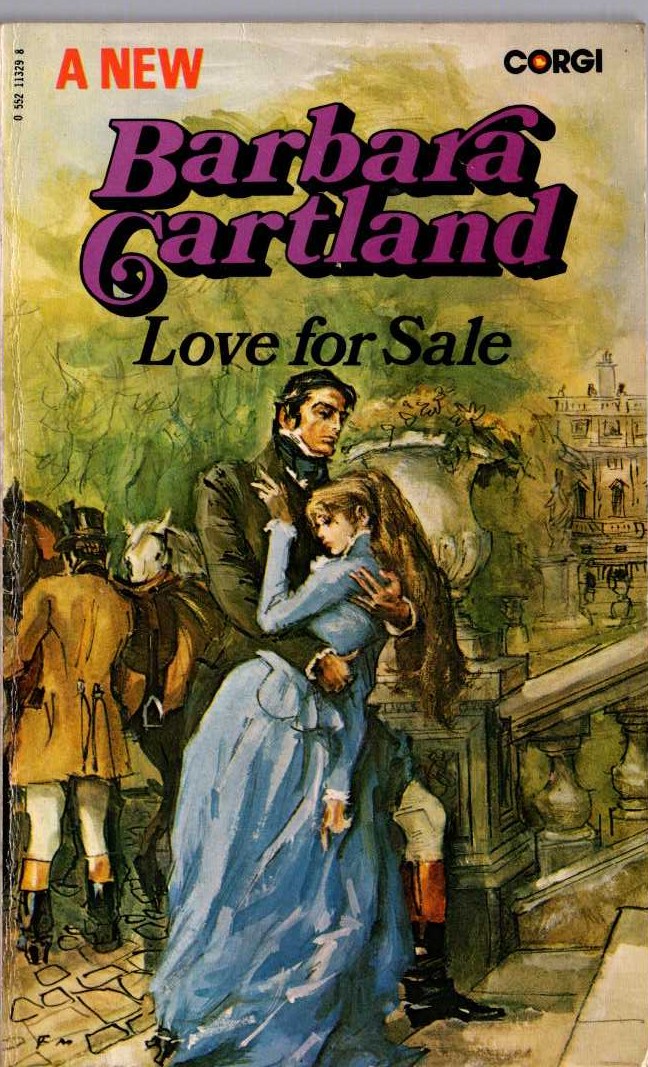 Barbara Cartland  LOVE FOR SALE front book cover image