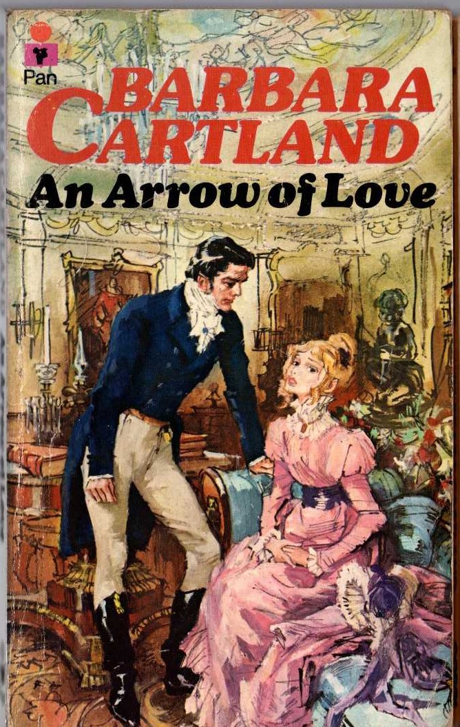 Barbara Cartland  AN ARROW OF LOVE front book cover image