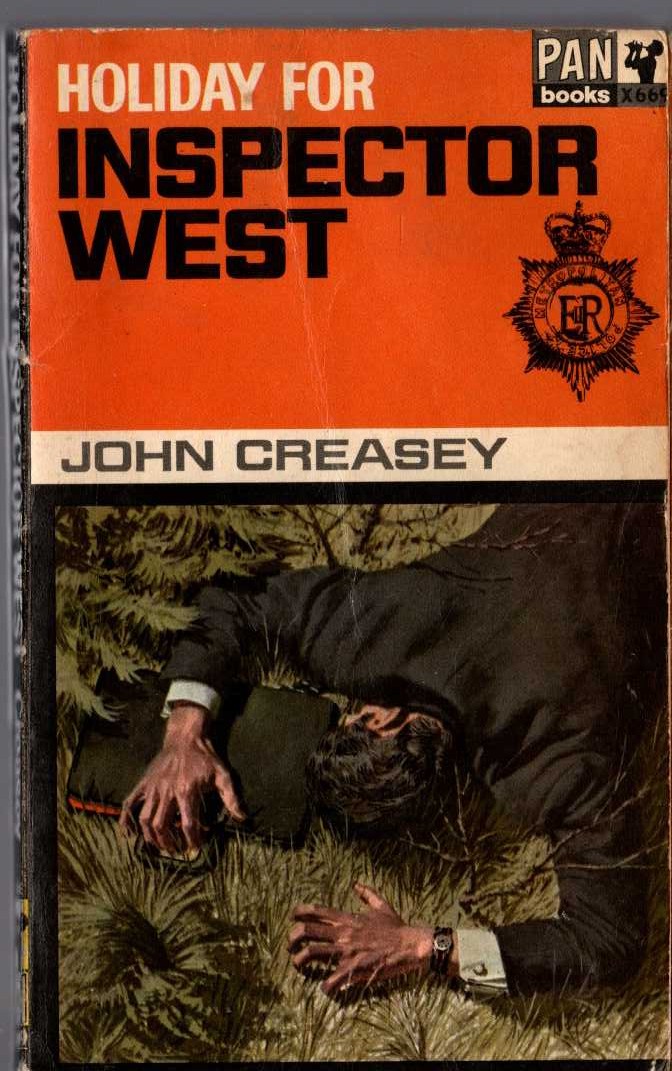 John Creasey  HOLIDAY FOR INSPECTOR WEST front book cover image
