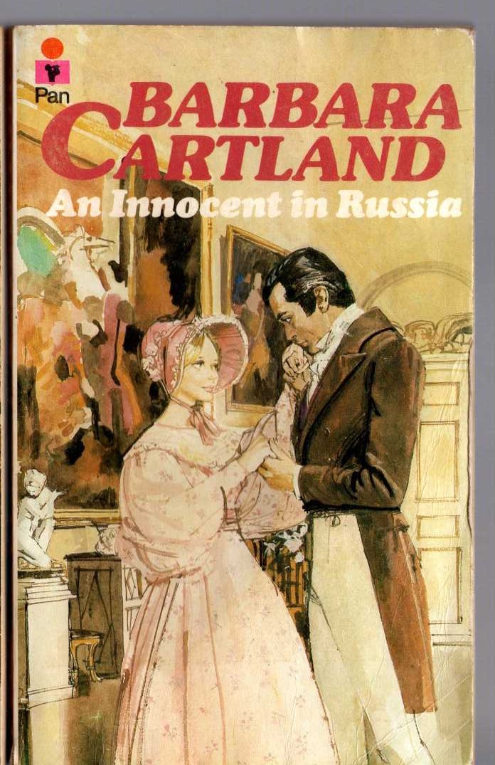 Barbara Cartland  AN INNOCENT IN RUSSIA front book cover image