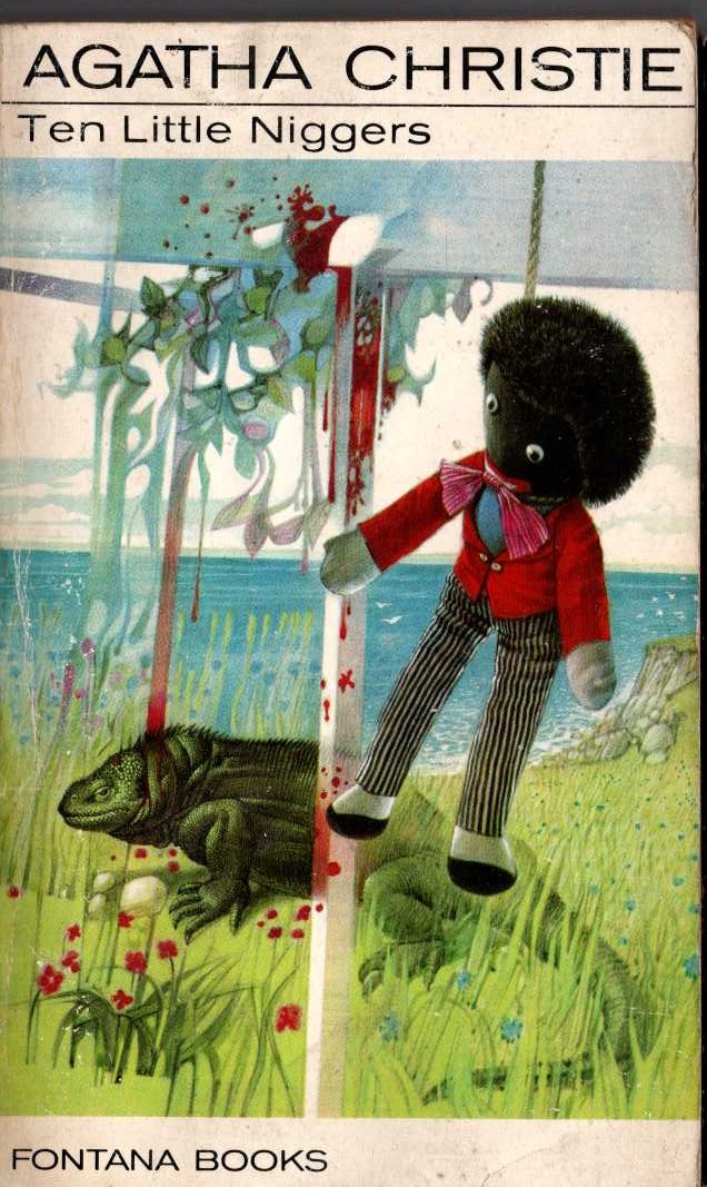 Agatha Christie  TEN LITTLE NIGGERS front book cover image