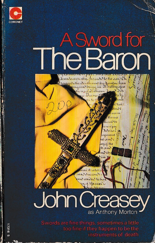 Anthony Morton  A SWORD THE THE BARON front book cover image