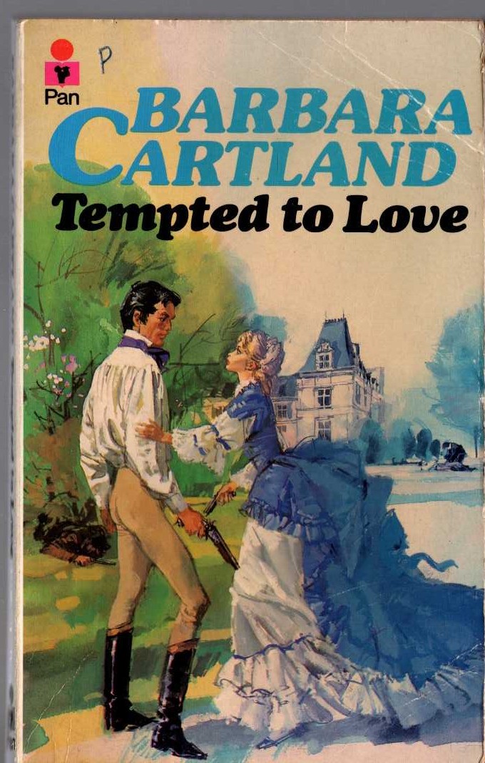 Barbara Cartland  TEMPTED TO LOVE front book cover image