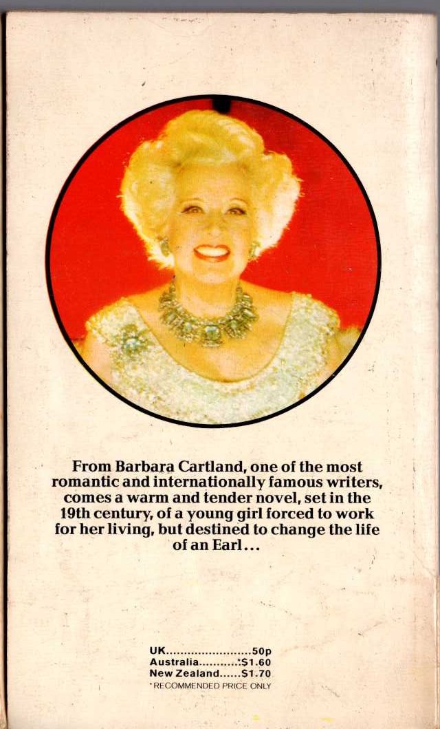 Barbara Cartland  A DREAM FROM THE NIGHT magnified rear book cover image