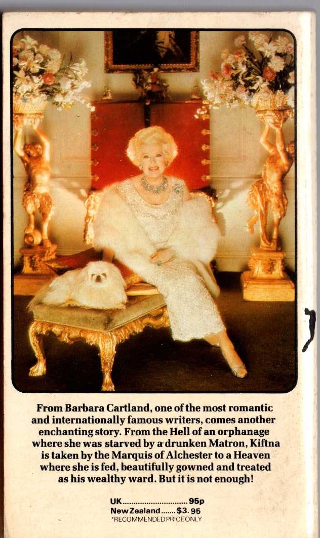 Barbara Cartland  FROM HELL TO HEAVEN magnified rear book cover image