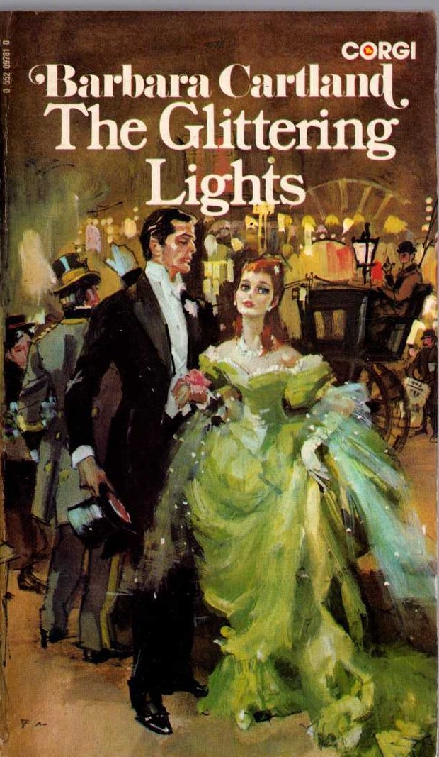 Barbara Cartland  THE GLITTERING LIGHTS front book cover image