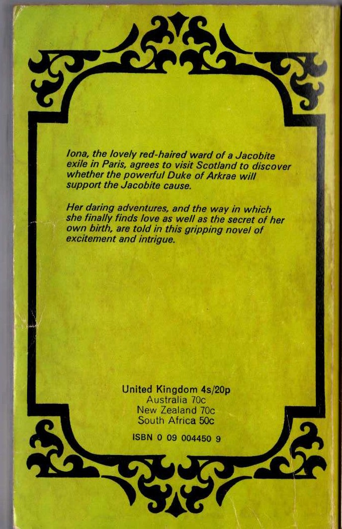 Barbara Cartland  THE LITTLE PRETENDER magnified rear book cover image