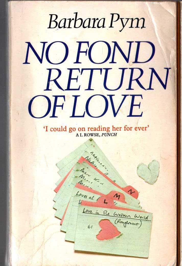 Barbara Pym  NO FOND RETURN OF LOVE front book cover image