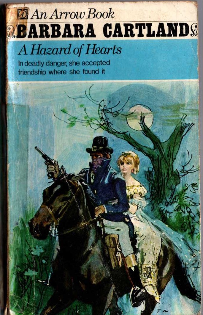 Barbara Cartland  A HAZARD OF HEARTS front book cover image