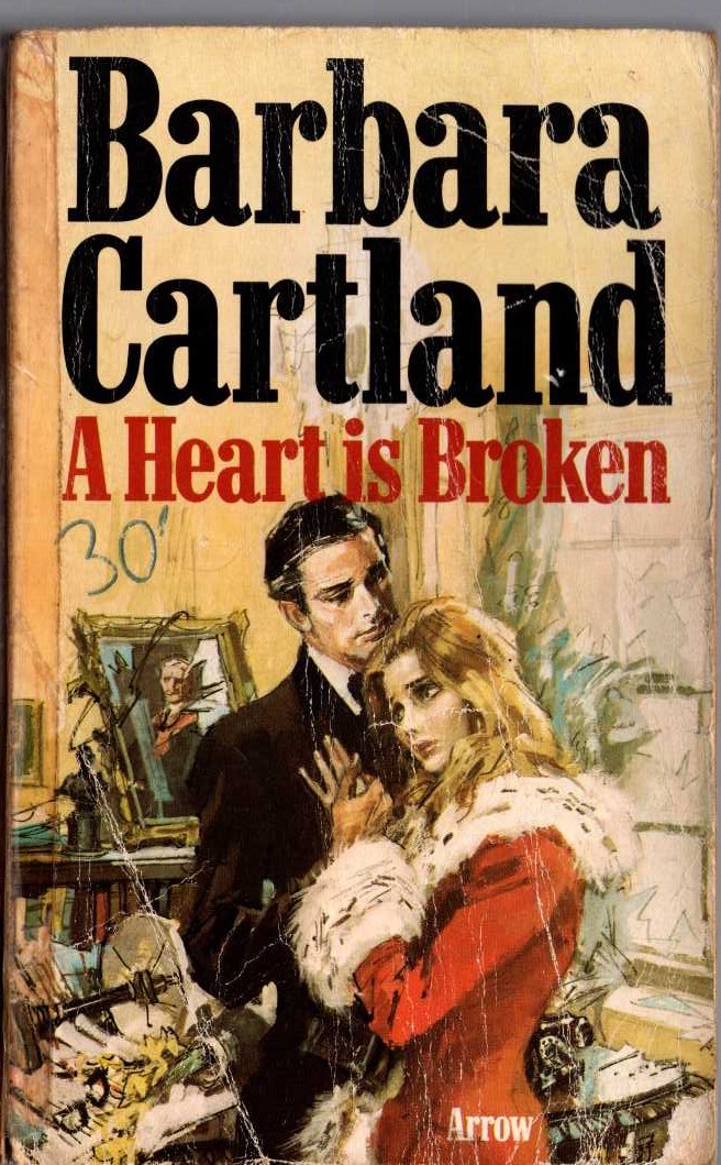 Barbara Cartland  A HEART IS BROKEN front book cover image