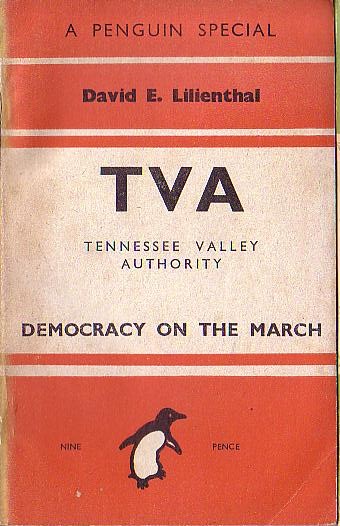David E. Lillenthal  TVA front book cover image