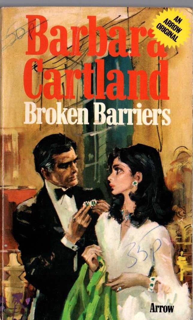 Barbara Cartland  BROKEN BARRIERS front book cover image