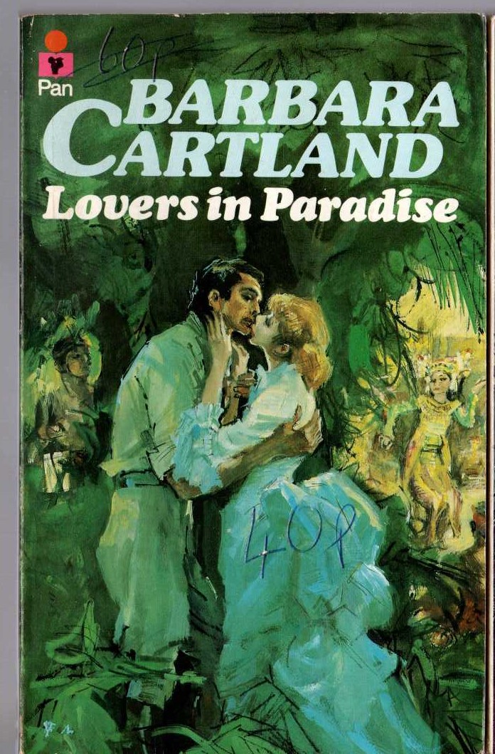 Barbara Cartland  LOVERS IN PARADISE front book cover image