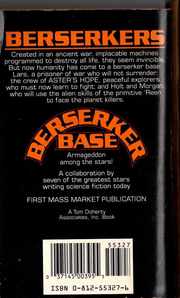 (Various authors) BERSERKER BASE magnified rear book cover image
