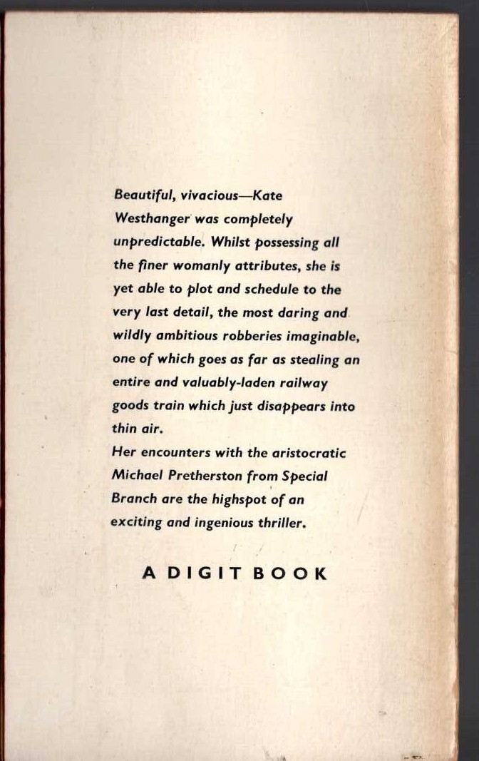 Edgar Wallace  KATE, PLUS TEN magnified rear book cover image