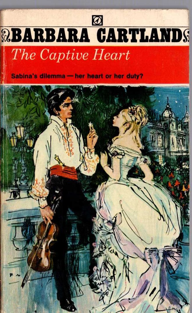 Barbara Cartland  THE CAPTIVE HEART front book cover image