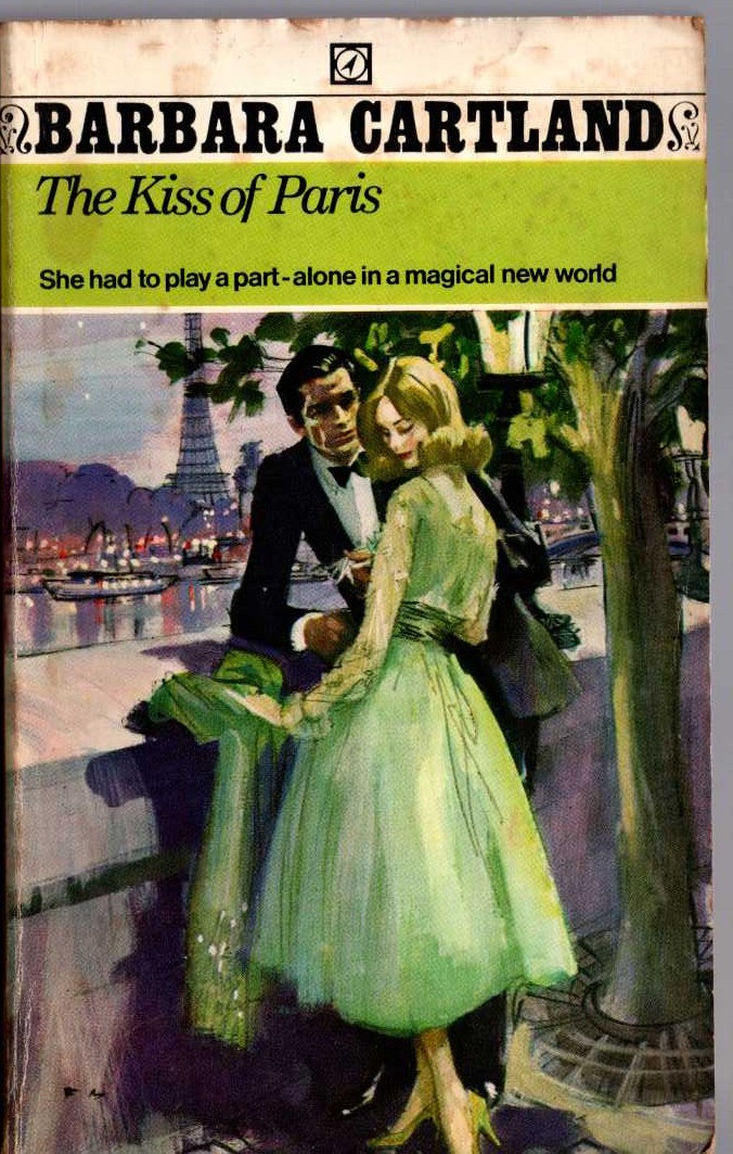 Barbara Cartland  THE KISS OF PARIS front book cover image