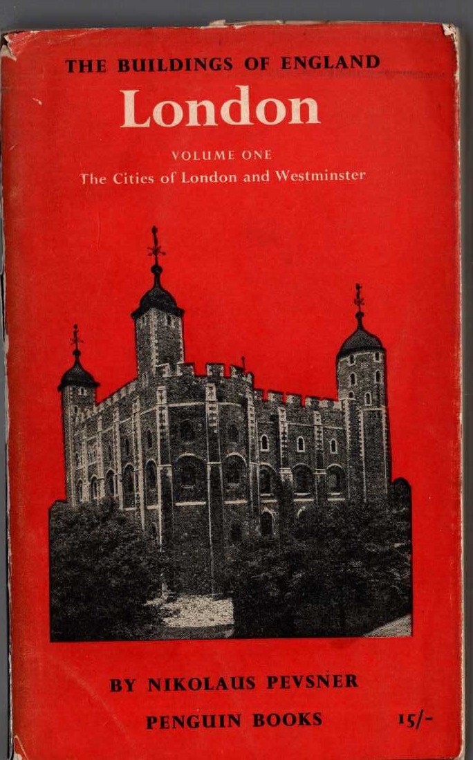Nikolaus Pevsner  LONDON. Volume One. THE CITIES OF LONDON AND WESTMINSTER (Buildings of England) front book cover image