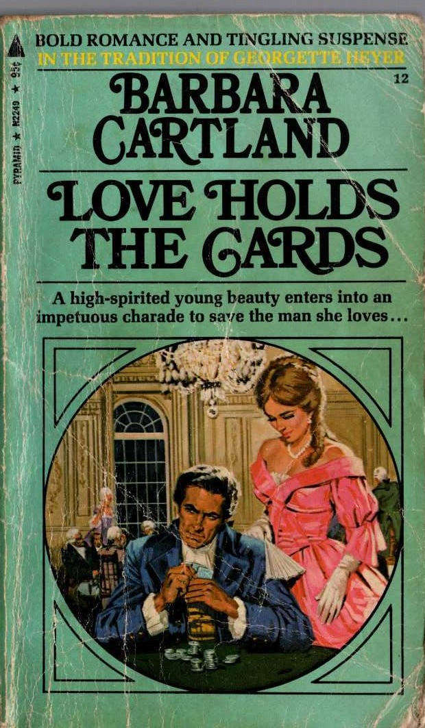 Barbara Cartland  LOVE HOLDS THE CARDS front book cover image