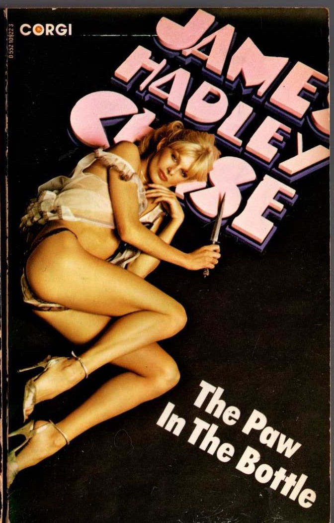 James Hadley Chase  THE PAW IN THE BOTTLE front book cover image