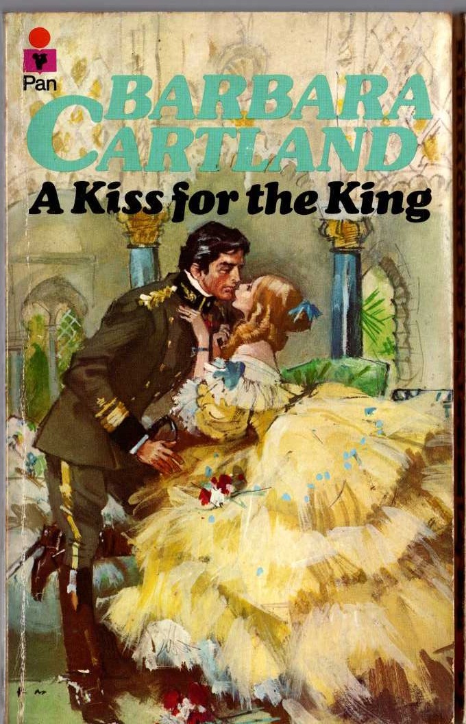 Barbara Cartland  A KISS FOR THE KING front book cover image