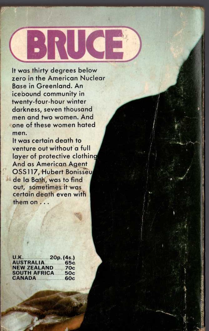 Jean Bruce  POLE REACTION magnified rear book cover image