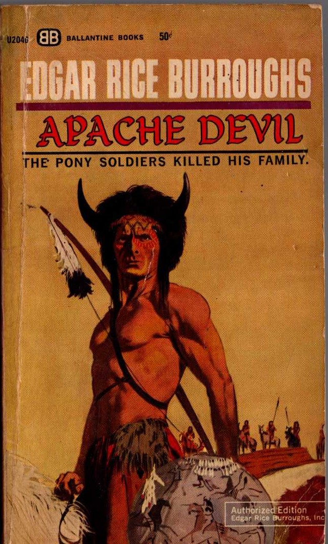 Edgar Rice Burroughs  APACHE DEVIL front book cover image