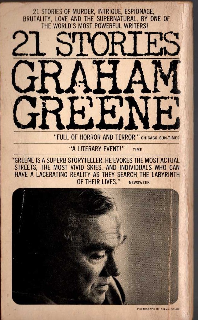 Graham Greene  21 STORIES magnified rear book cover image