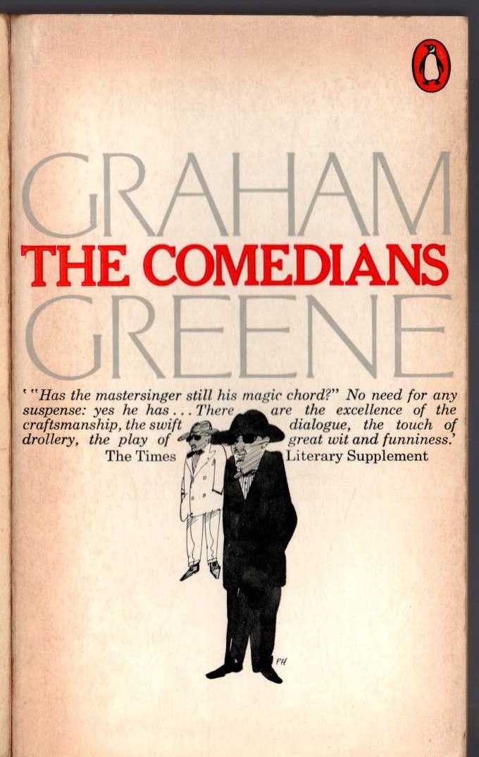 Graham Greene  THE COMEDIANS front book cover image