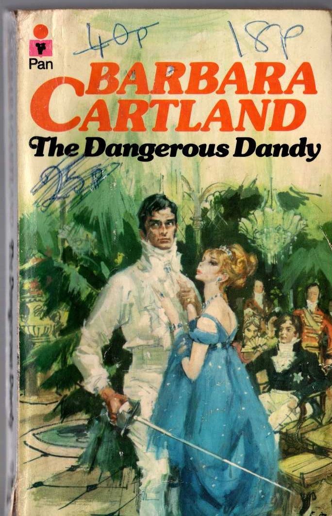 Barbara Cartland  THE DANGEROUS DANDY front book cover image