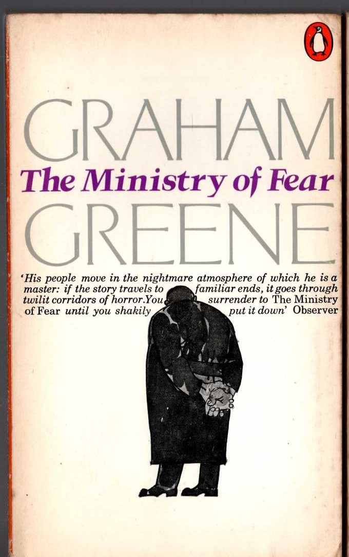 Graham Greene  THE MINISTRY OF FEAR front book cover image