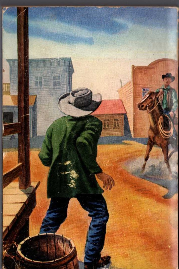 Zane Grey  THE RAINBOW TRAIL magnified rear book cover image