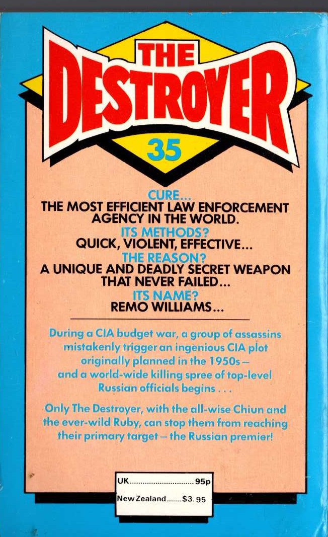 THE DESTROYER 35: LAST CALL magnified rear book cover image