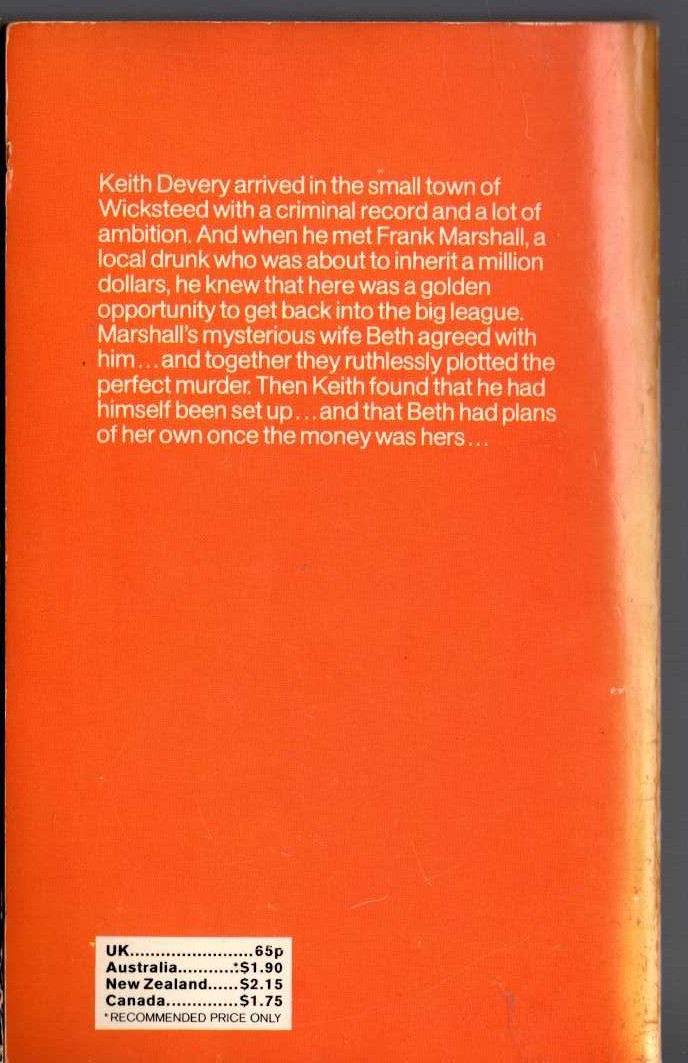 James Hadley Chase  DO ME A FAVOUR - DROP DEAD magnified rear book cover image