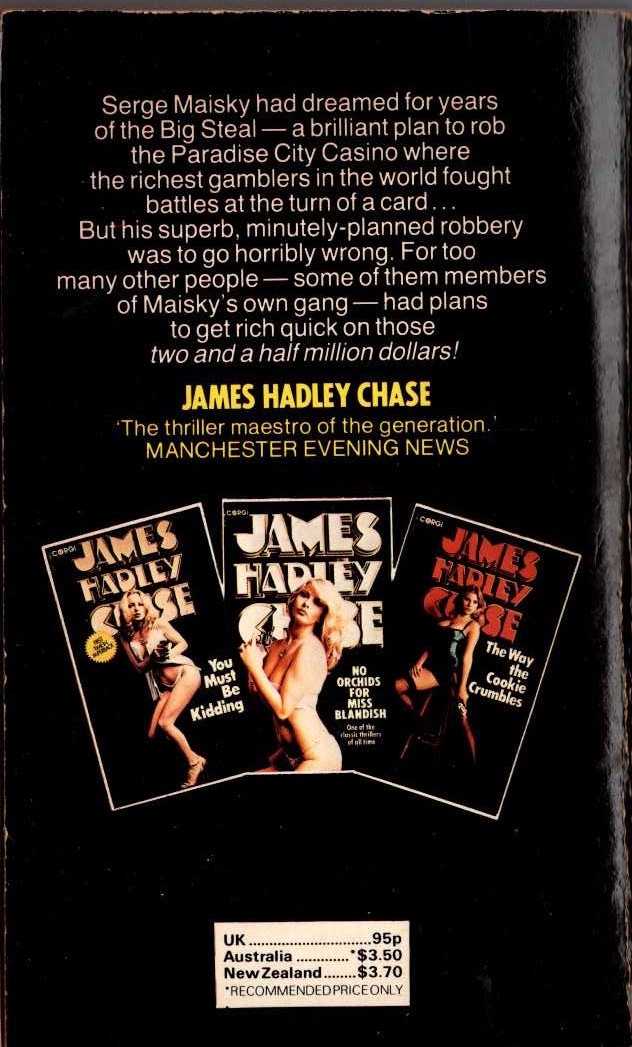 James Hadley Chase  WELL NOW, MY PRETTY magnified rear book cover image