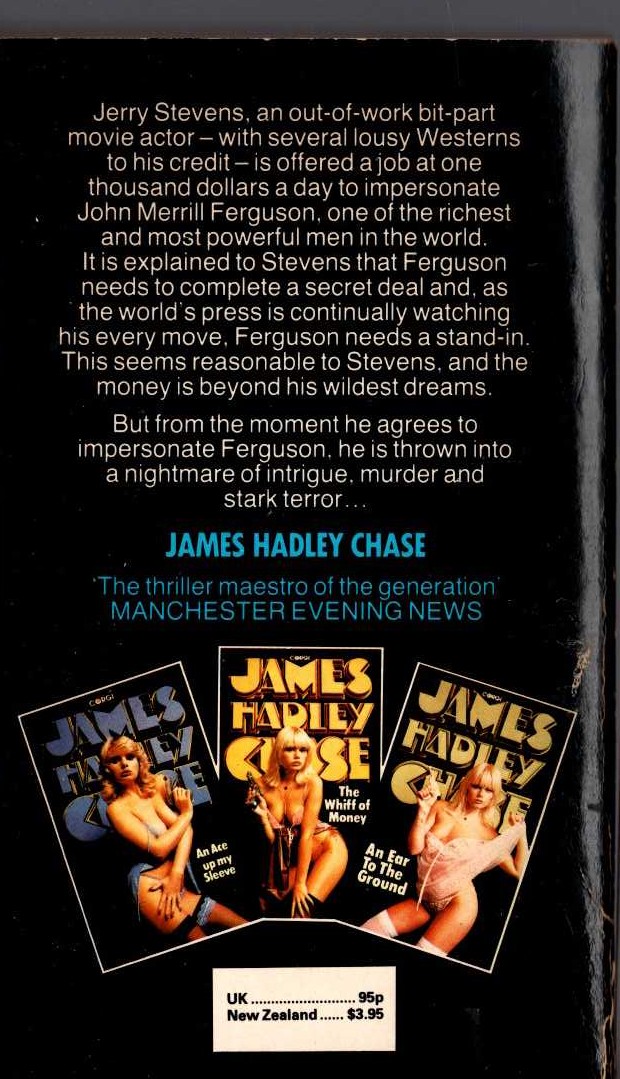 James Hadley Chase  YOU CAN SAY THAT AGAIN magnified rear book cover image