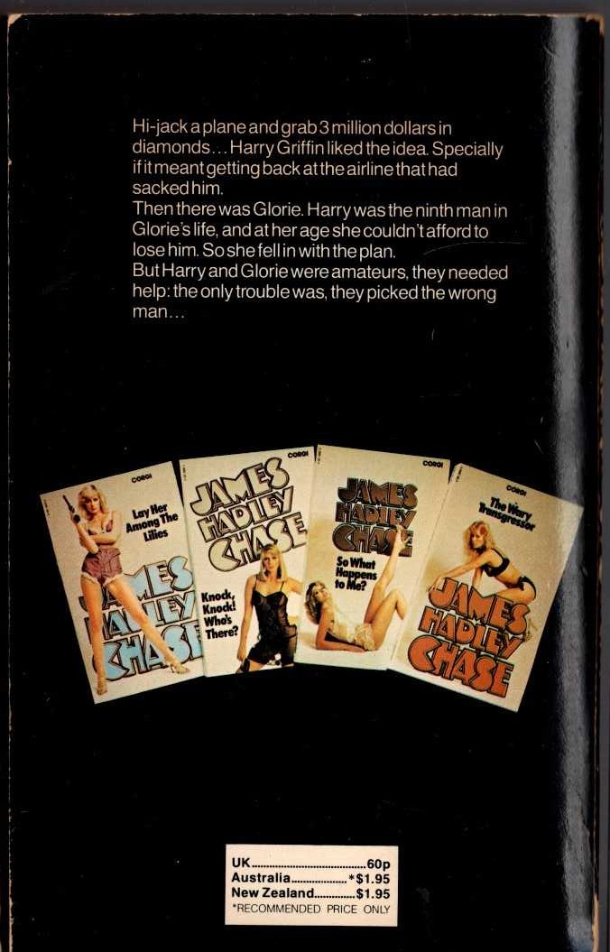 James Hadley Chase  YOU'VE GOT IT COMING magnified rear book cover image