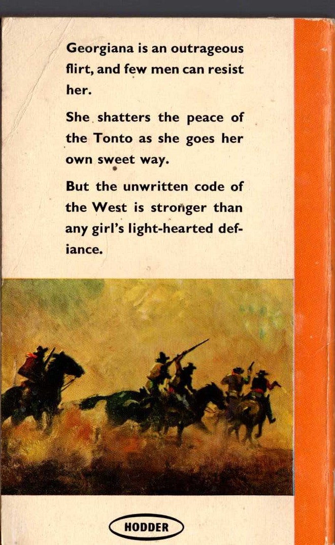 Zane Grey  CODE OF THE WEST magnified rear book cover image