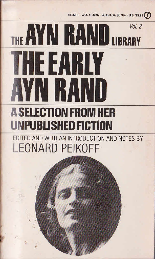 Ayn Rand  THE EARLY AYN RAND (Volume 2) front book cover image