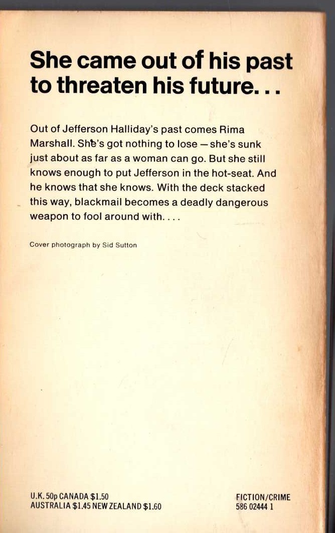 James Hadley Chase  WHAT'S BETTER THAN MONEY? magnified rear book cover image
