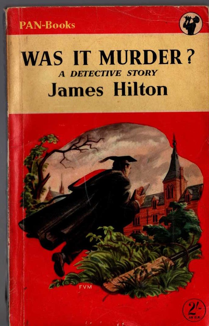 James Hilton  WAS IT MURDER? front book cover image
