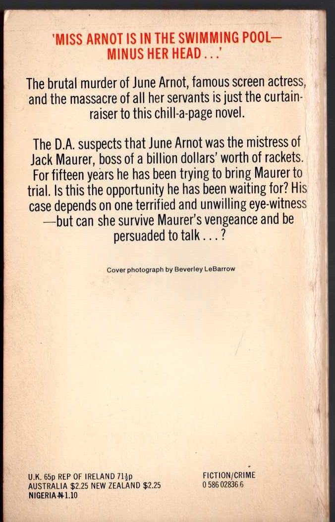 James Hadley Chase  THIS WAY FOR A SHROUD magnified rear book cover image