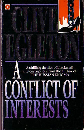 Clive Egleton  A CONFLICT OF INTERESTS front book cover image