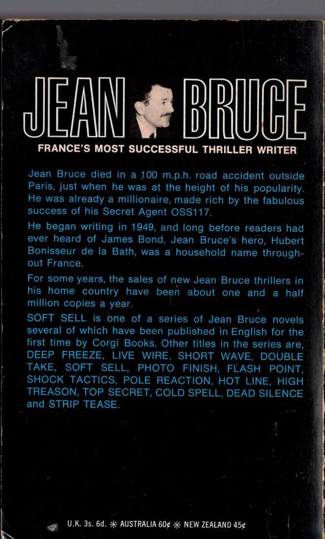 Jean Bruce  SOFT SELL magnified rear book cover image